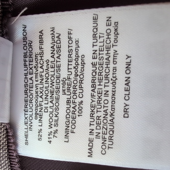 NWT Loro Piana + Brooks Brothers Wool/Linen/Silk Heathered Purple Pleated Skirt - Picture 11 of 12